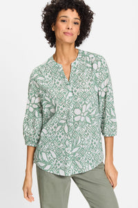 Ikat Print Tunic Shirt