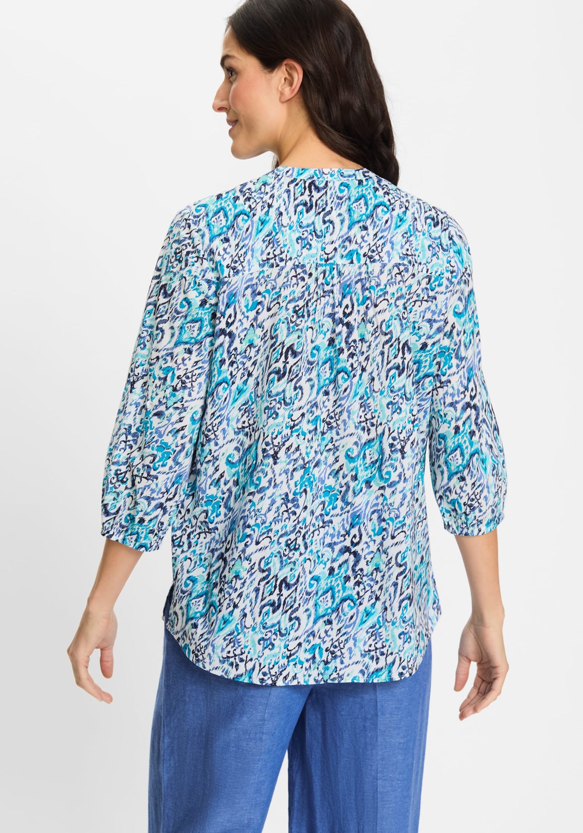 Ikat Print Tunic Shirt