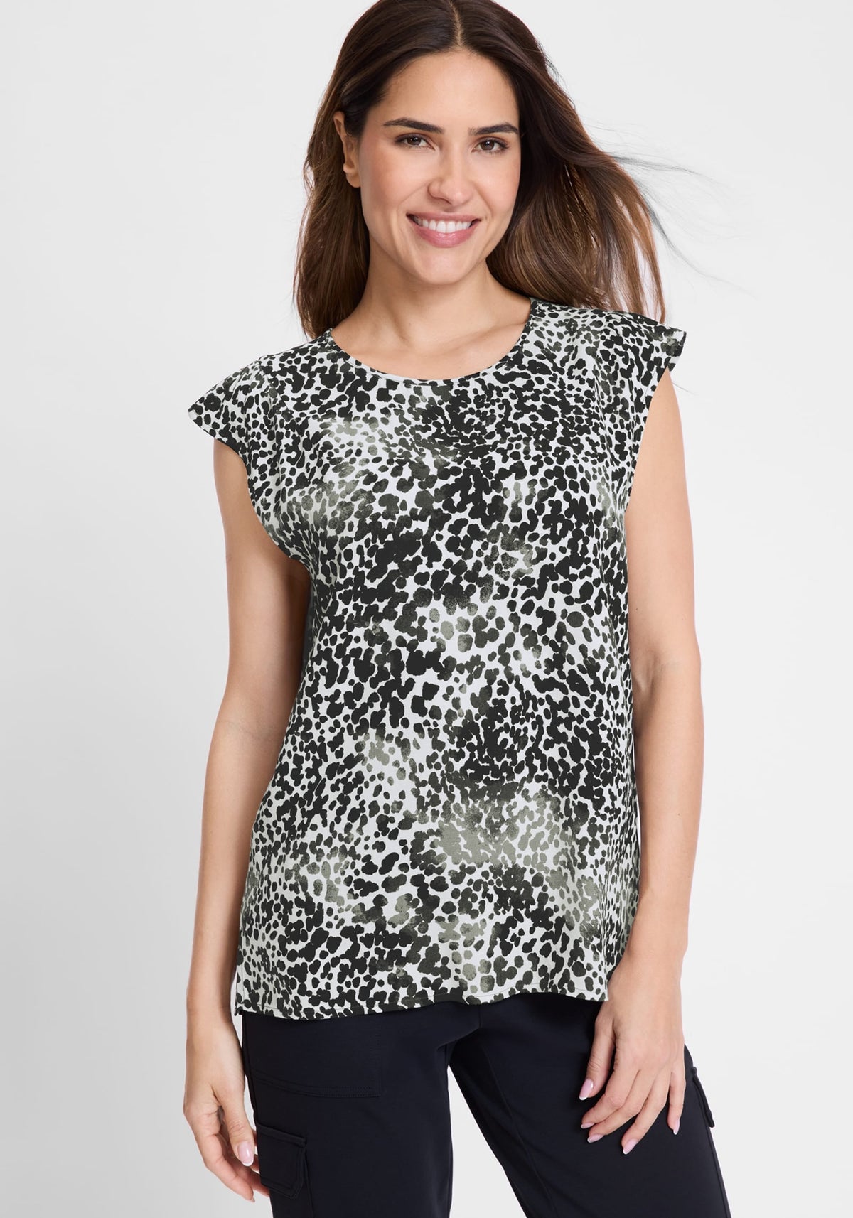 Modern Animal Print Blouse