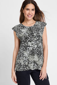 Modern Animal Print Blouse
