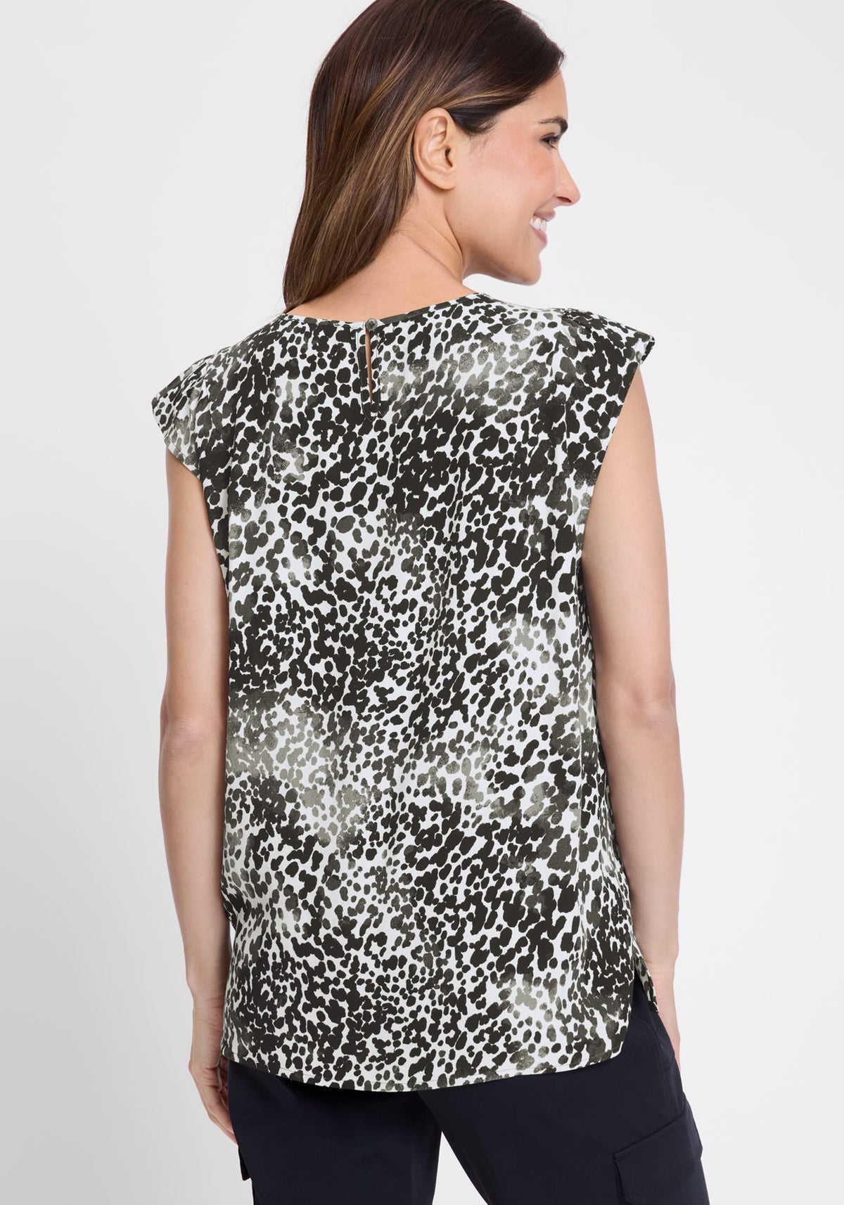 Modern Animal Print Blouse