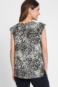 Modern Animal Print Blouse