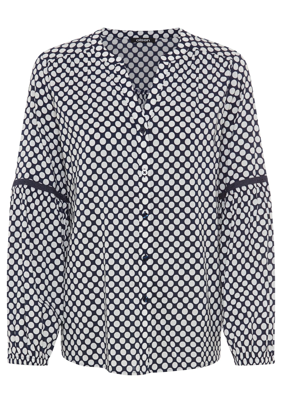 Chemise tunique à pois