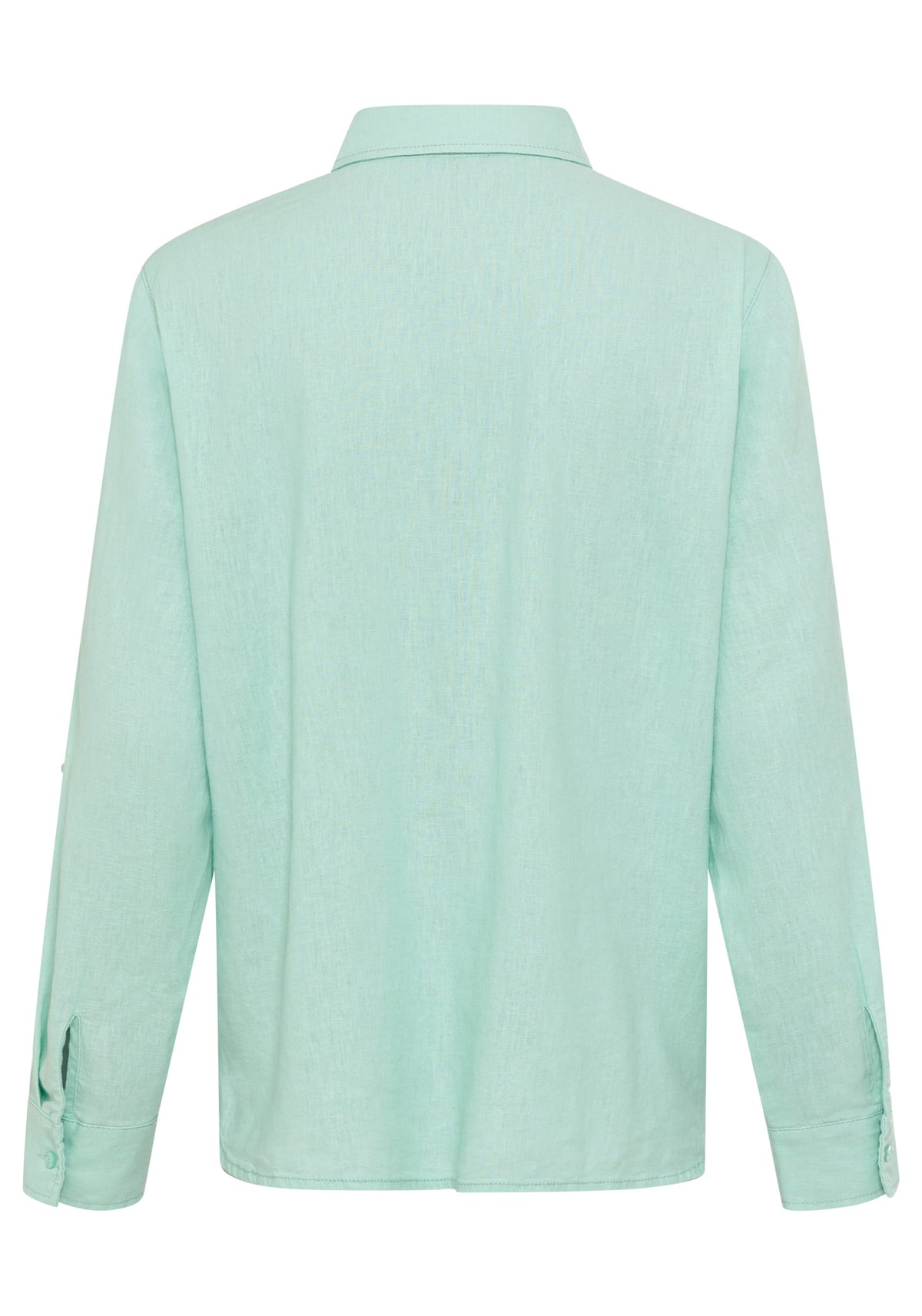 Shirt with Rolled Sleeve Tab Detail