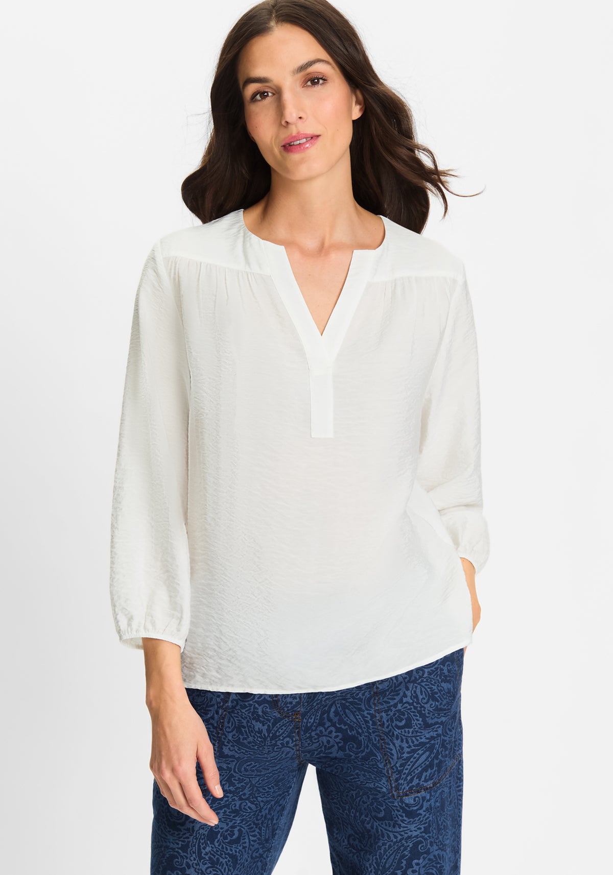 Solid Tunic Blouse