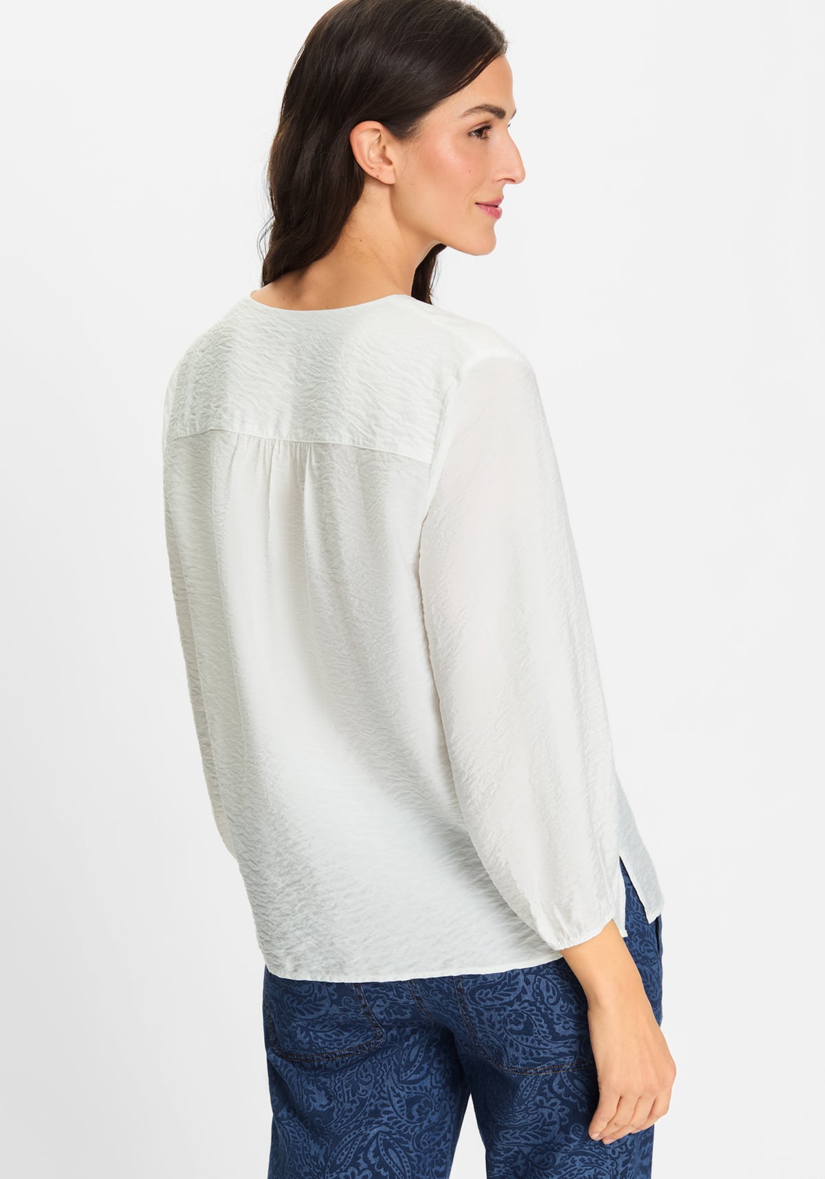 Solid Tunic Blouse