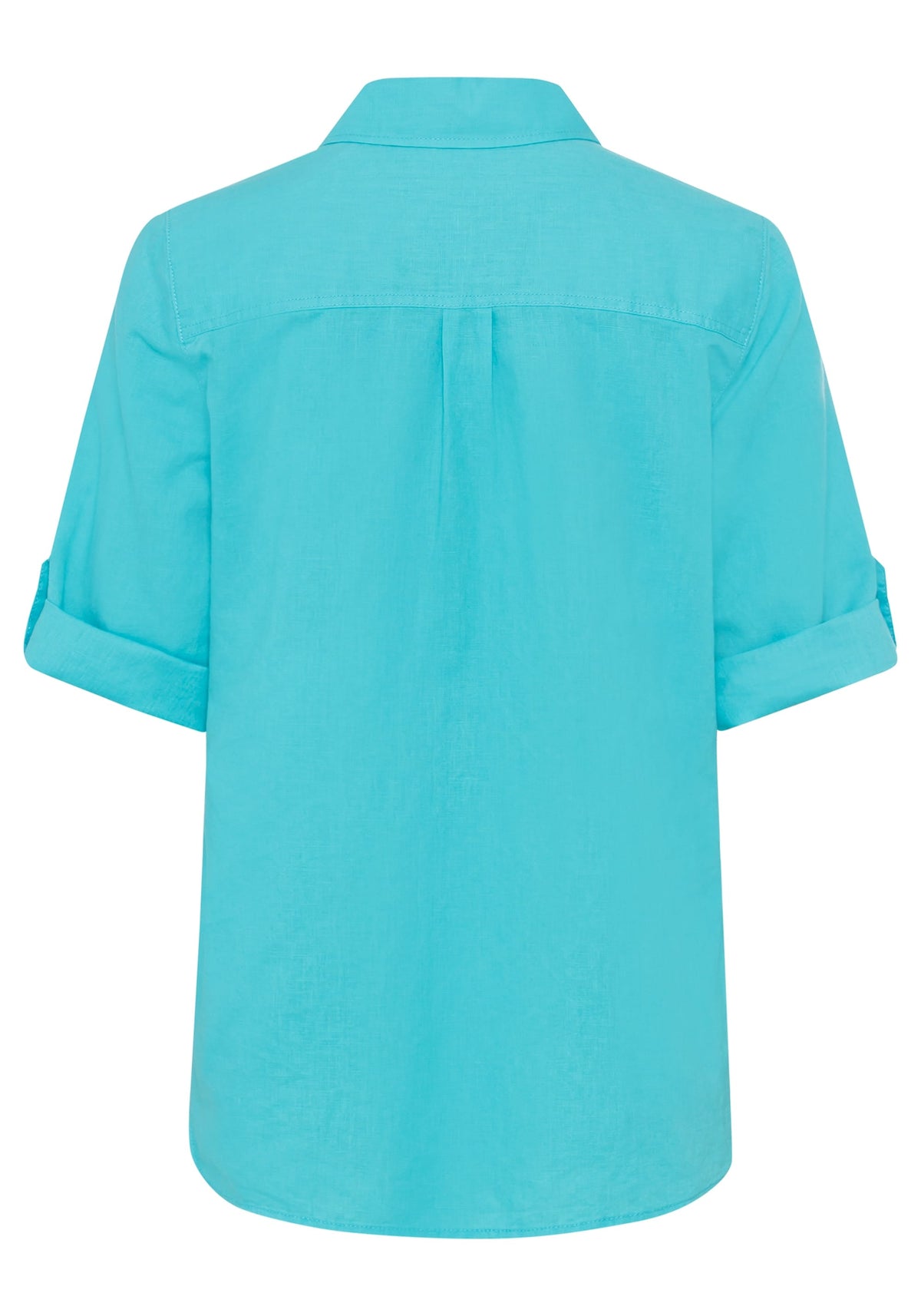 Shirt with Rolled Sleeve Tab Detail