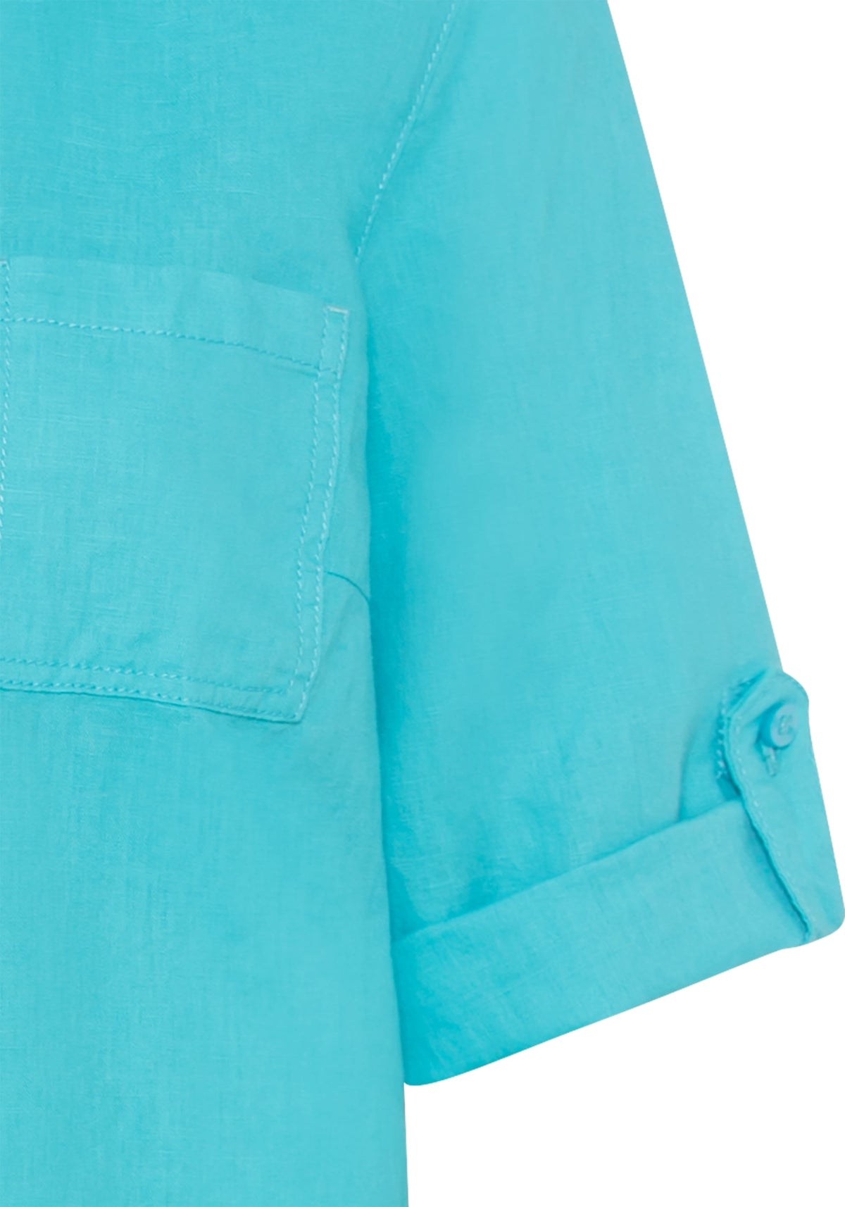 Shirt with Rolled Sleeve Tab Detail