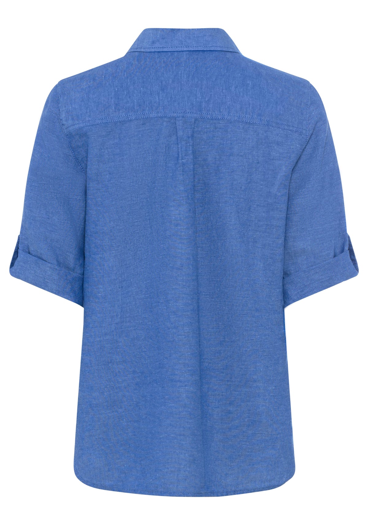 Shirt with Rolled Sleeve Tab Detail