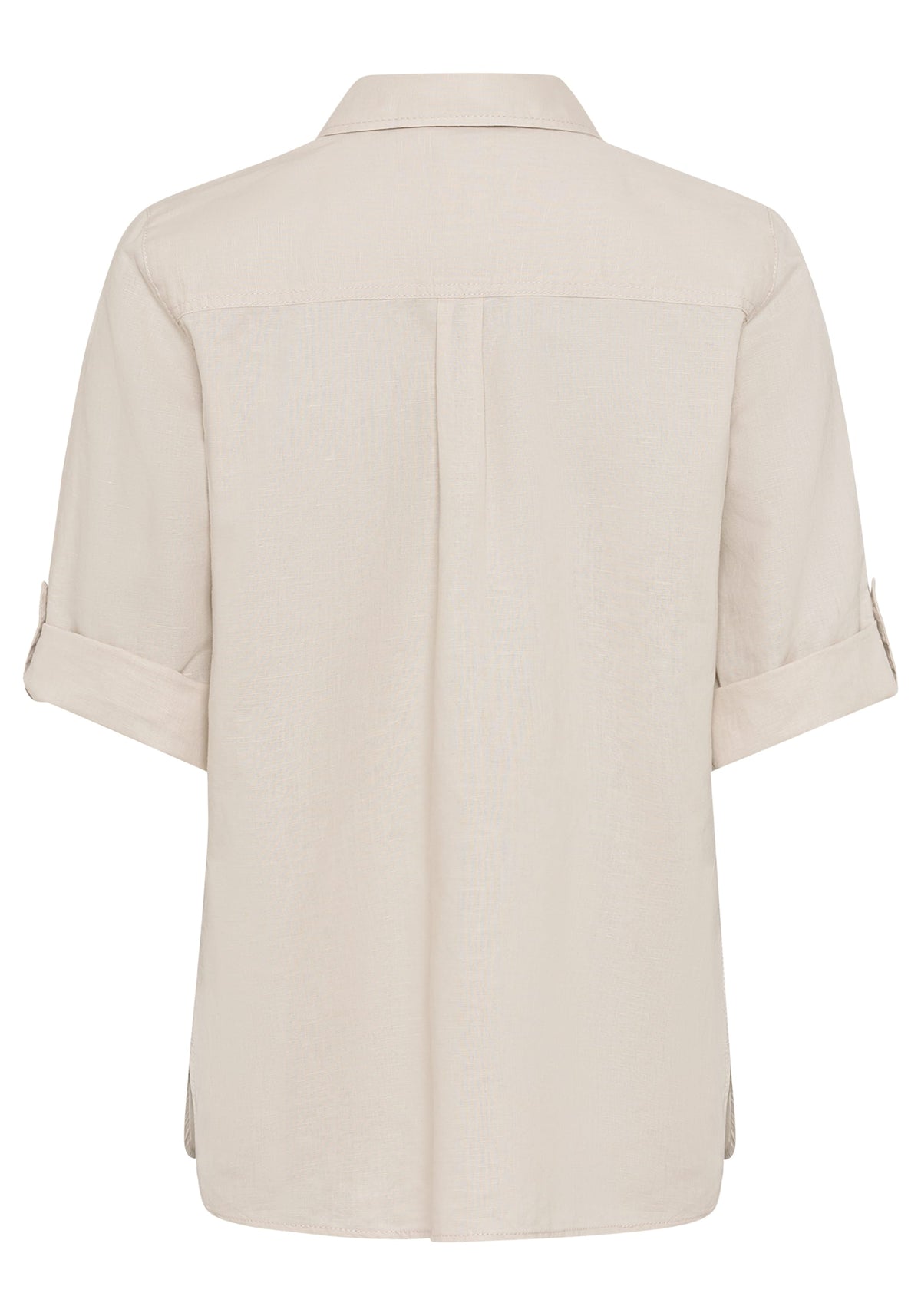 Chemise à pattes de boutonnage à manches roulées