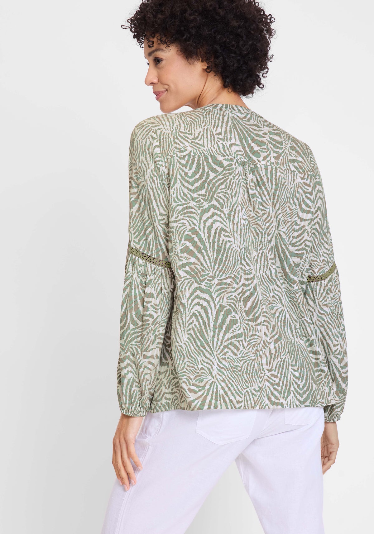 Neo Animal Print Tunic Blouse
