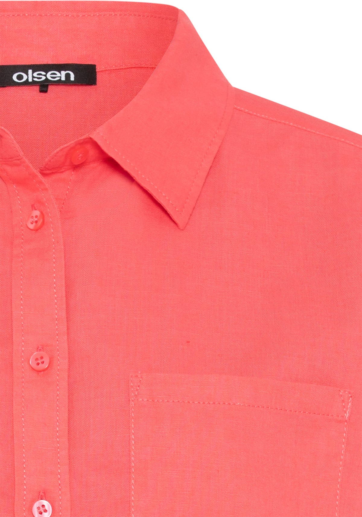 Shirt with Rolled Sleeve Tab Detail