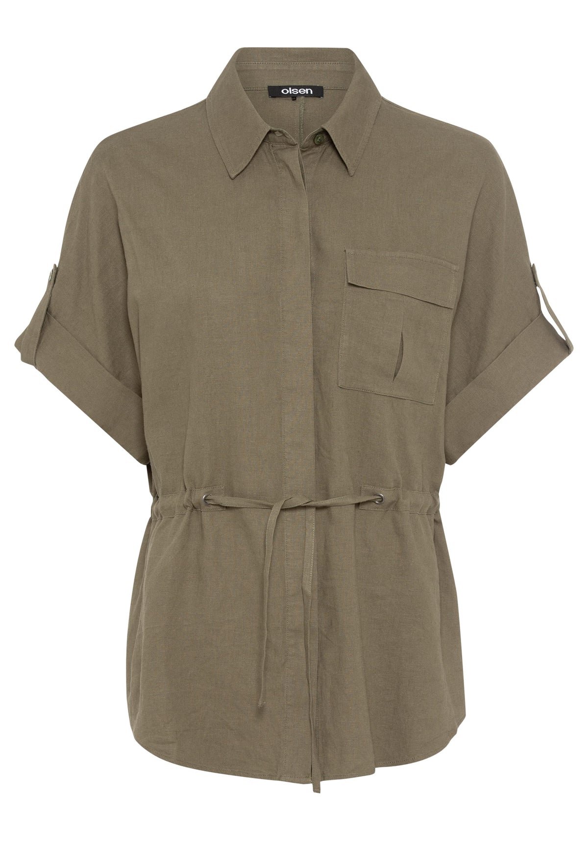 Camp Shirt Drawstring Waist