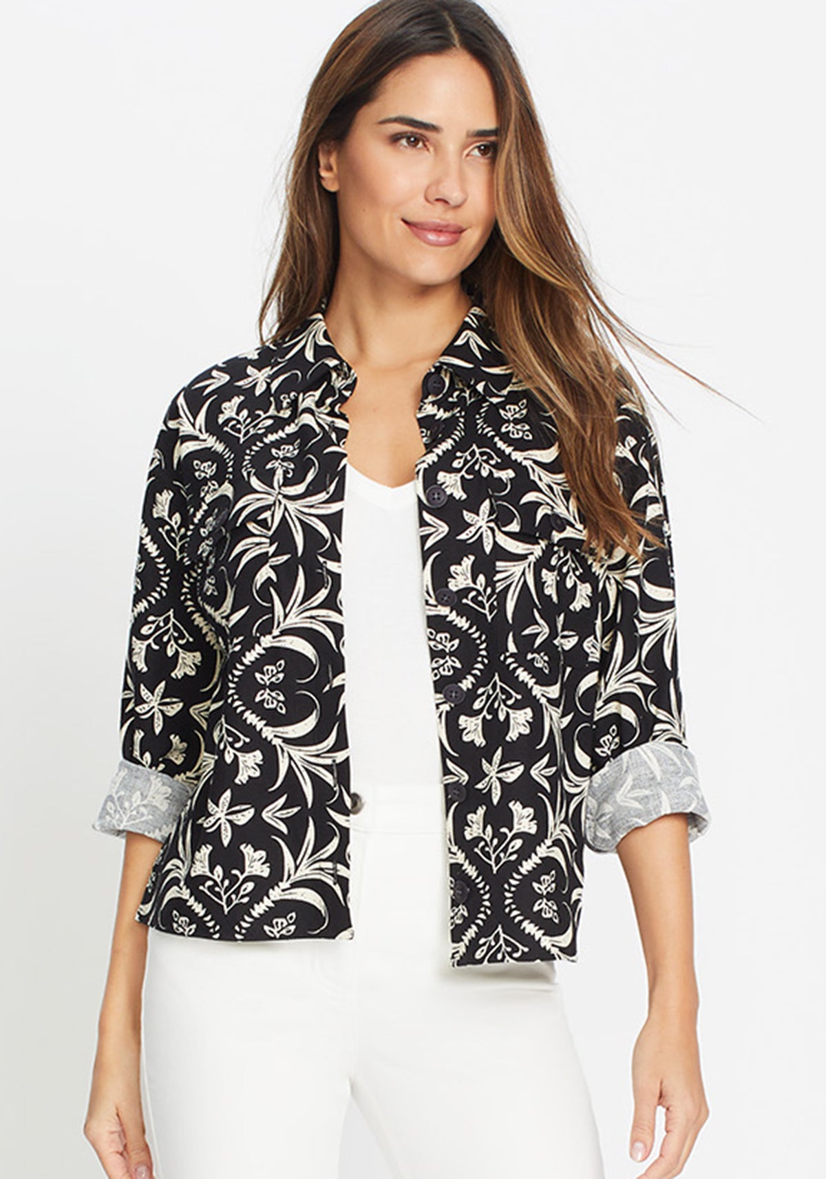 Ornamental Print Jacket