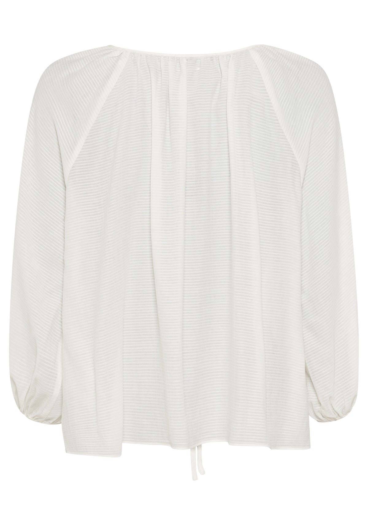 Tie Neck Tunic Blouse