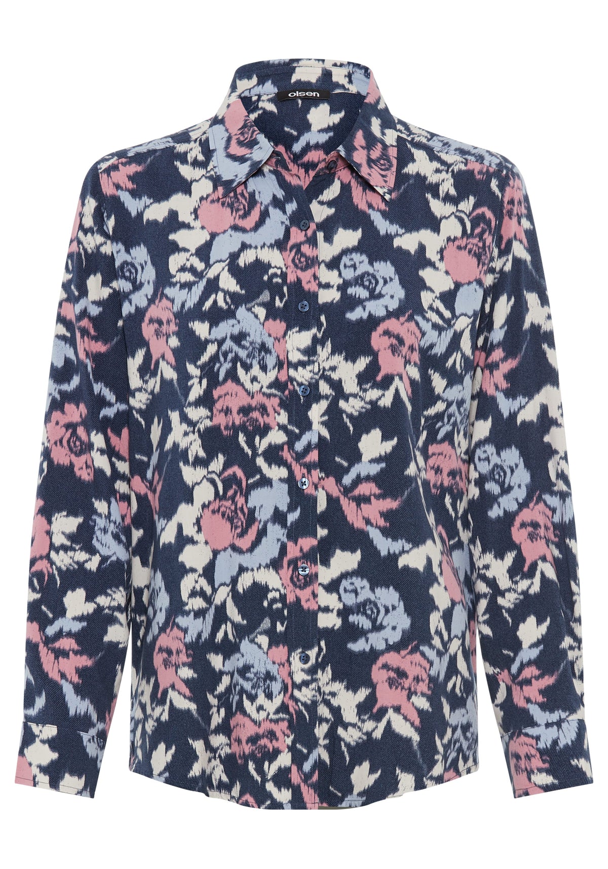 Chemise à fleurs abstraites