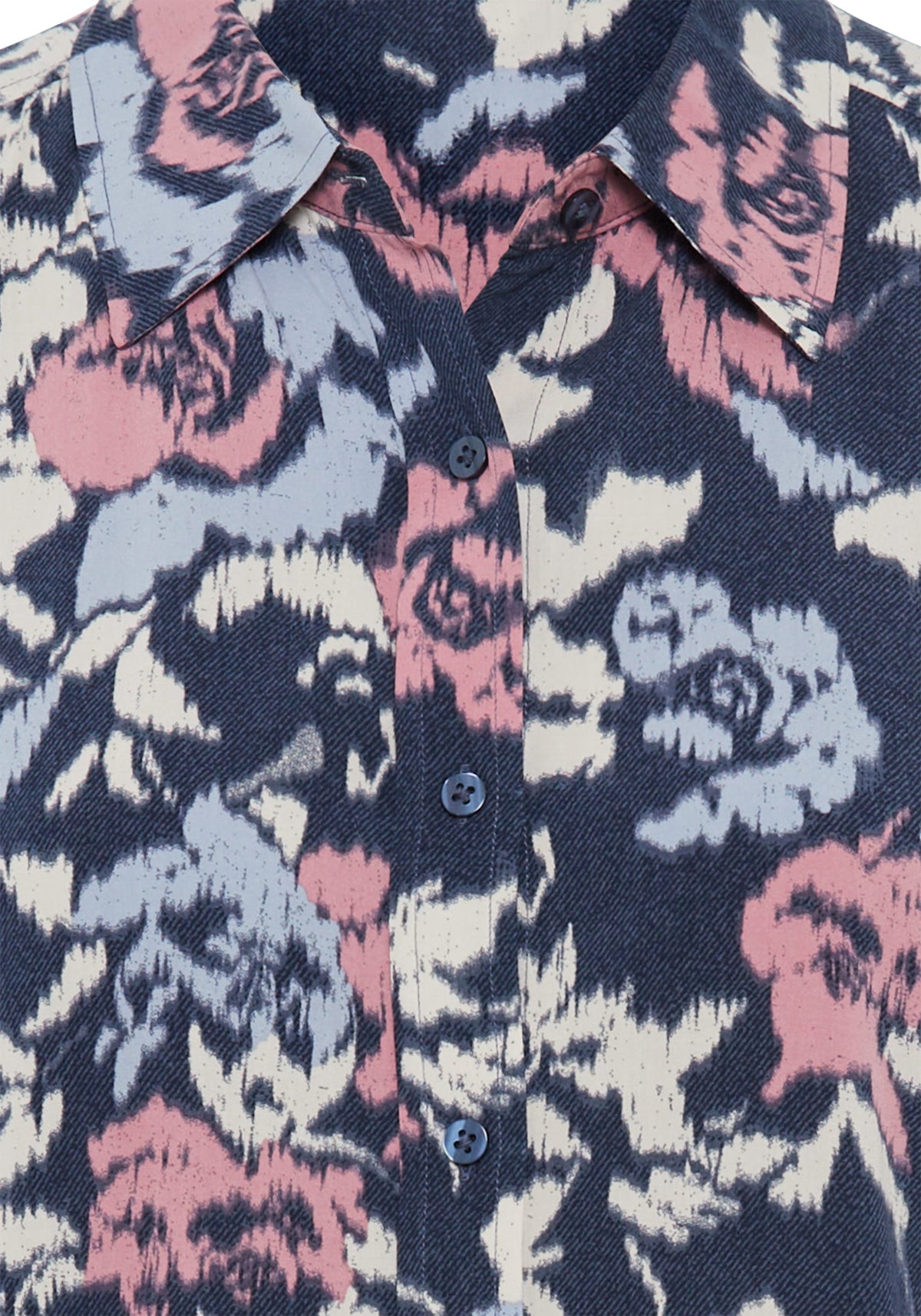 Chemise à fleurs abstraites