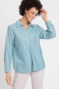 Chemise rayée à chevrons