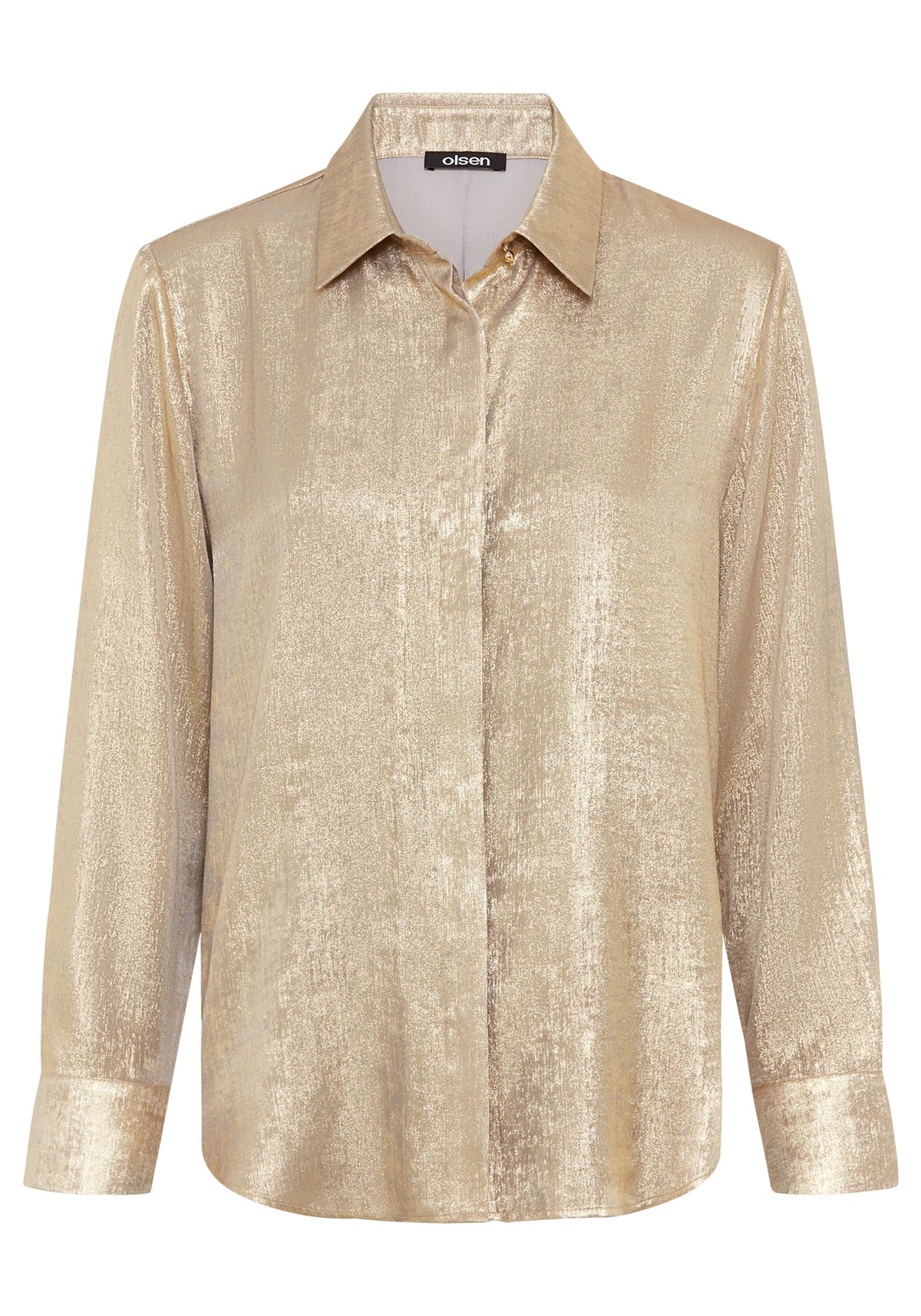 Chemise métallique froissée