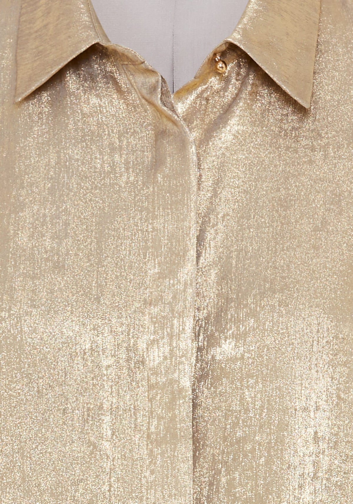 Chemise métallique froissée
