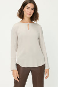 Anna Fit - Pantalon large en maille avec cordon de serrage