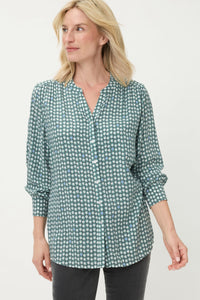 Chemise tunique à pois