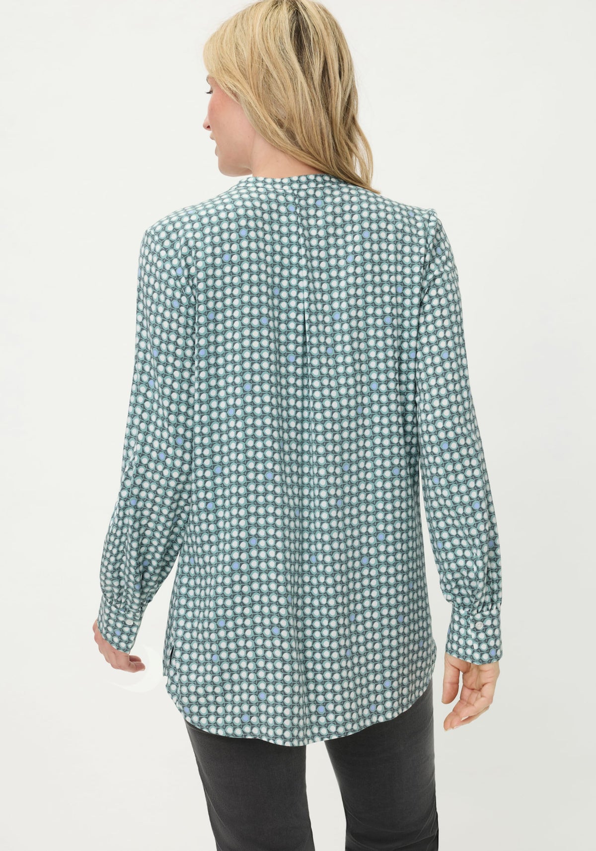 Chemise tunique à pois
