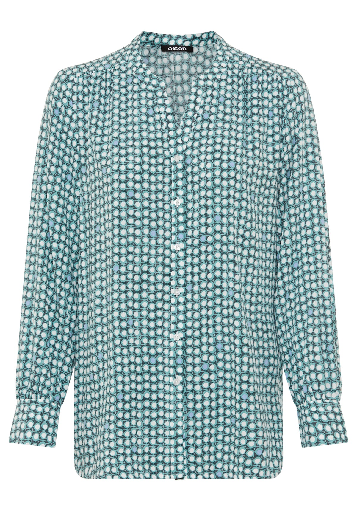 Chemise tunique à pois