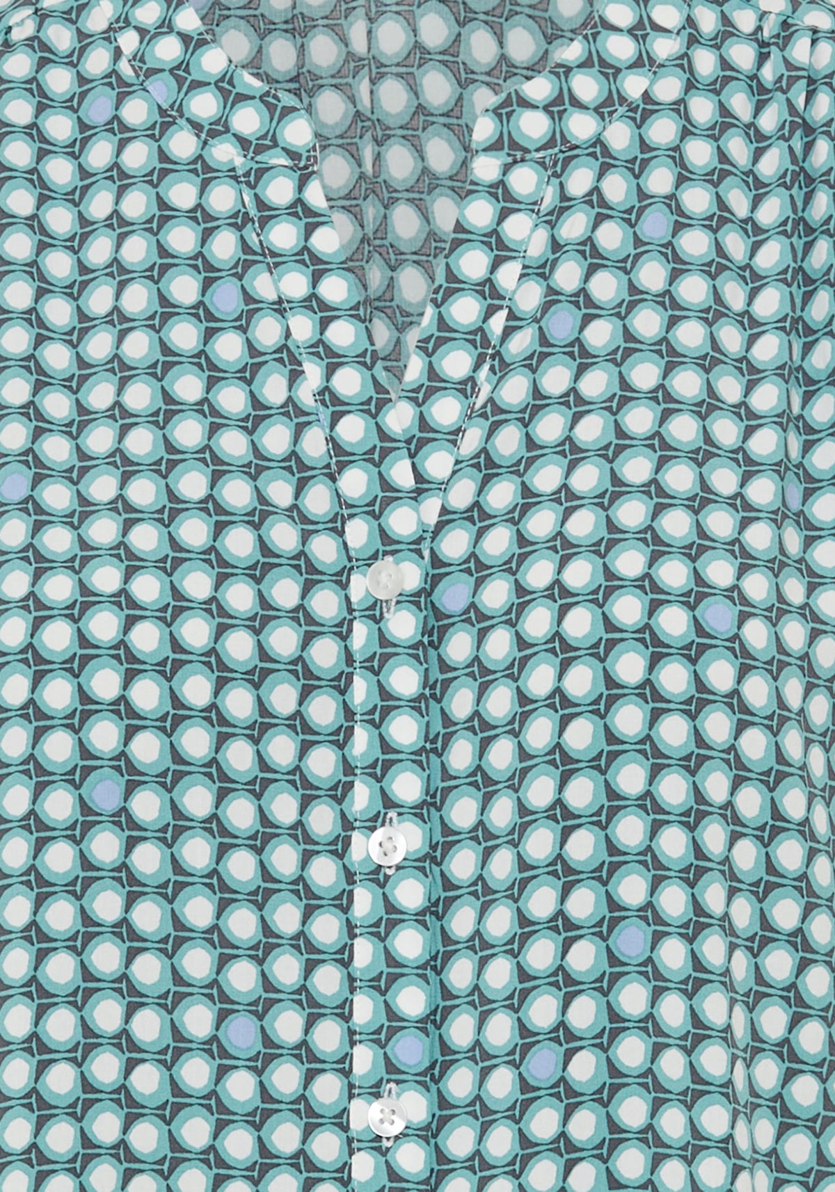 Chemise tunique à pois