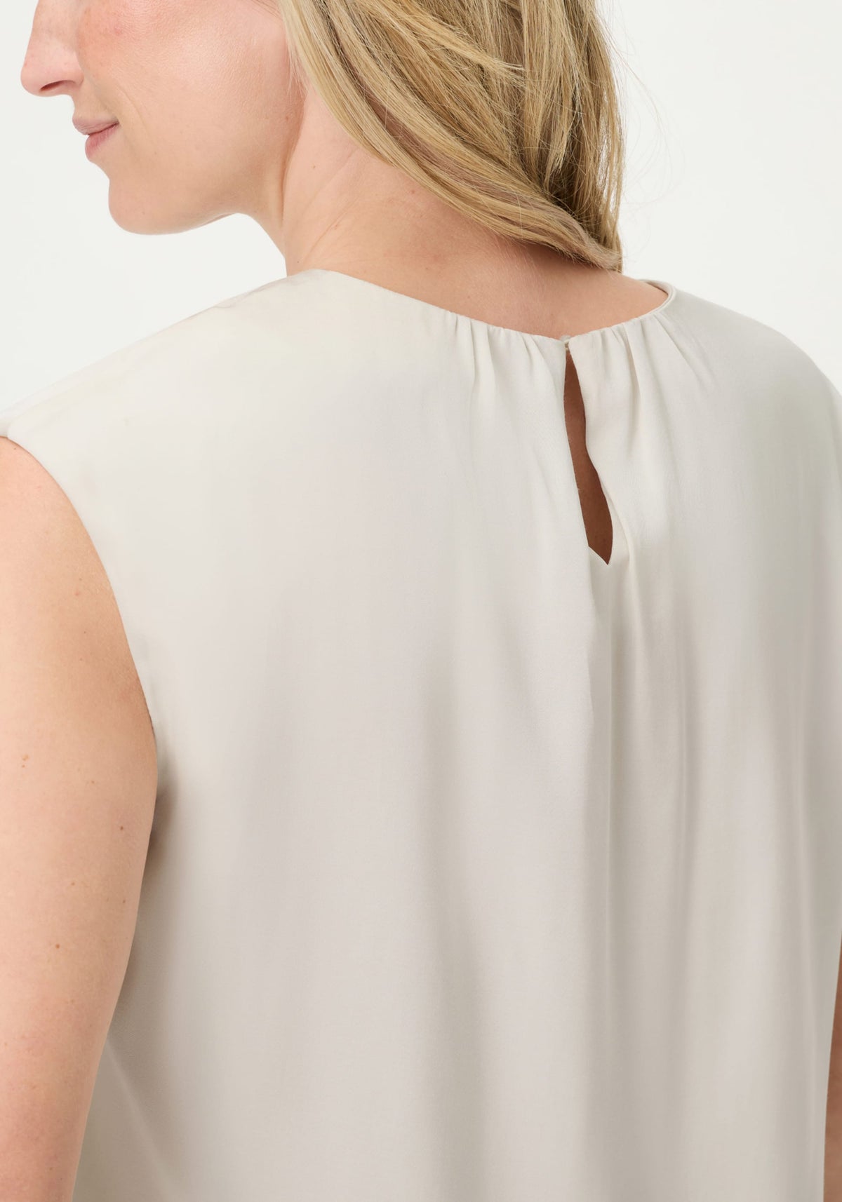 Satin Effect Sleeveless Shell