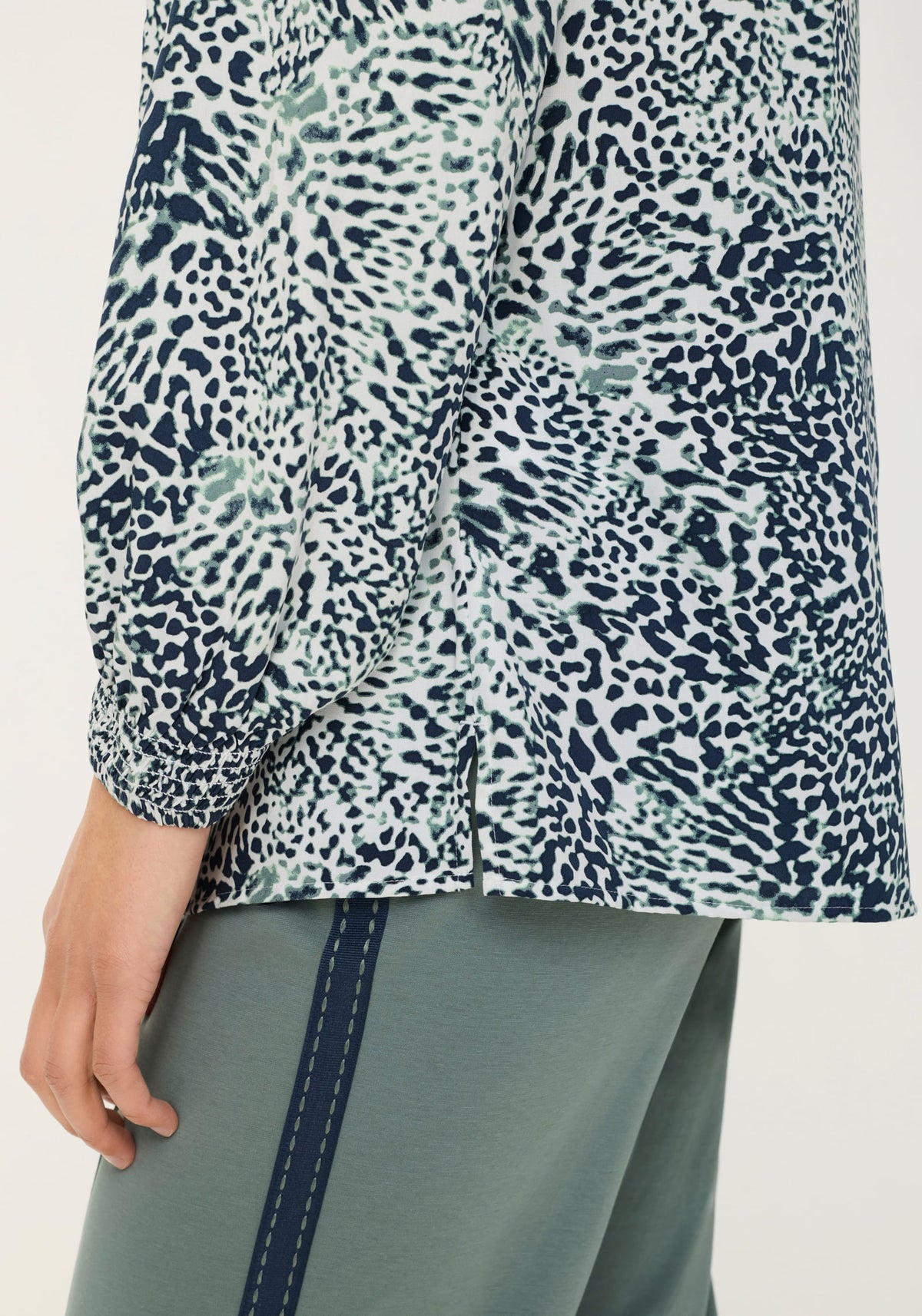 Animal Print Tunic Blouse