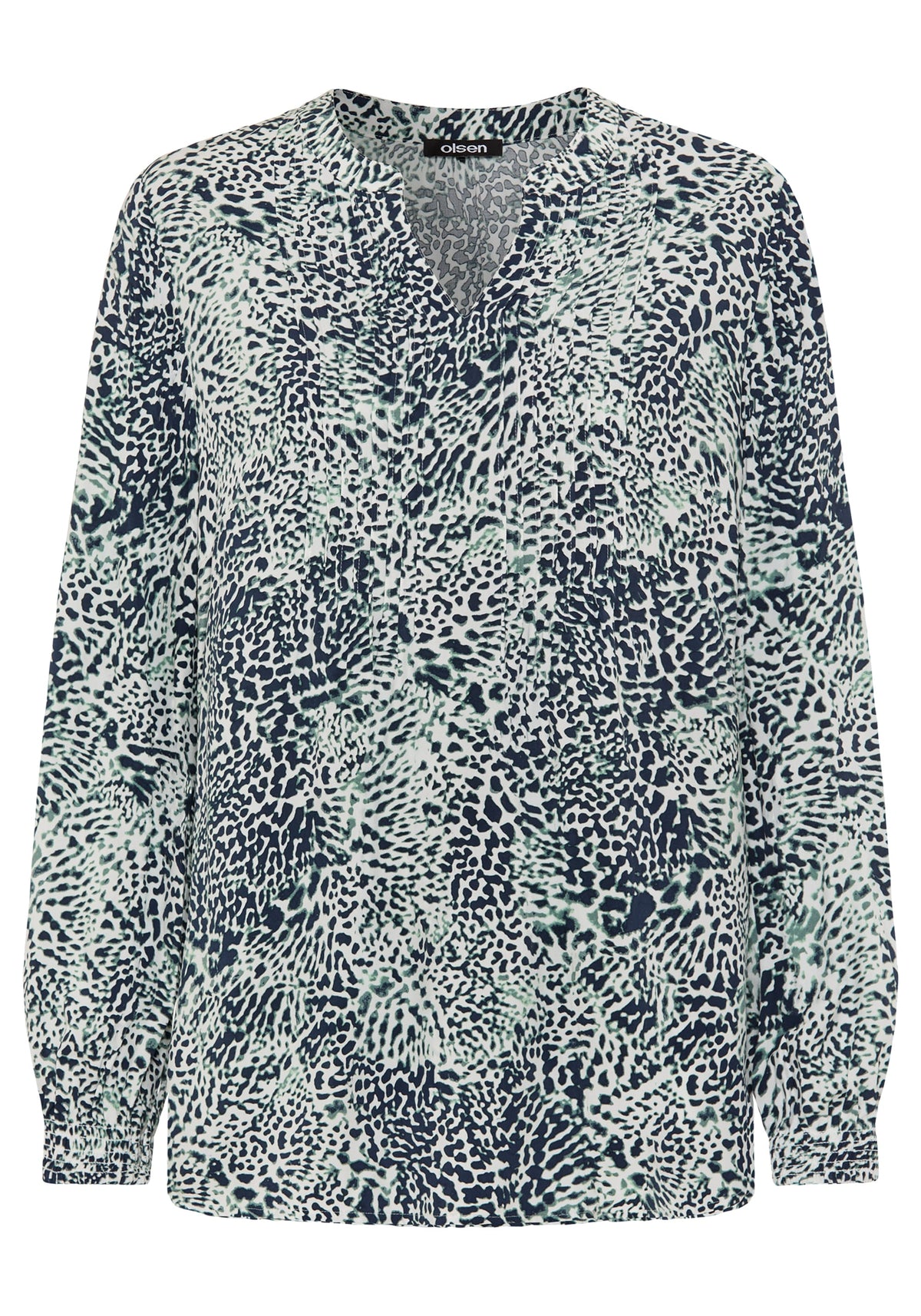 Animal Print Tunic Blouse