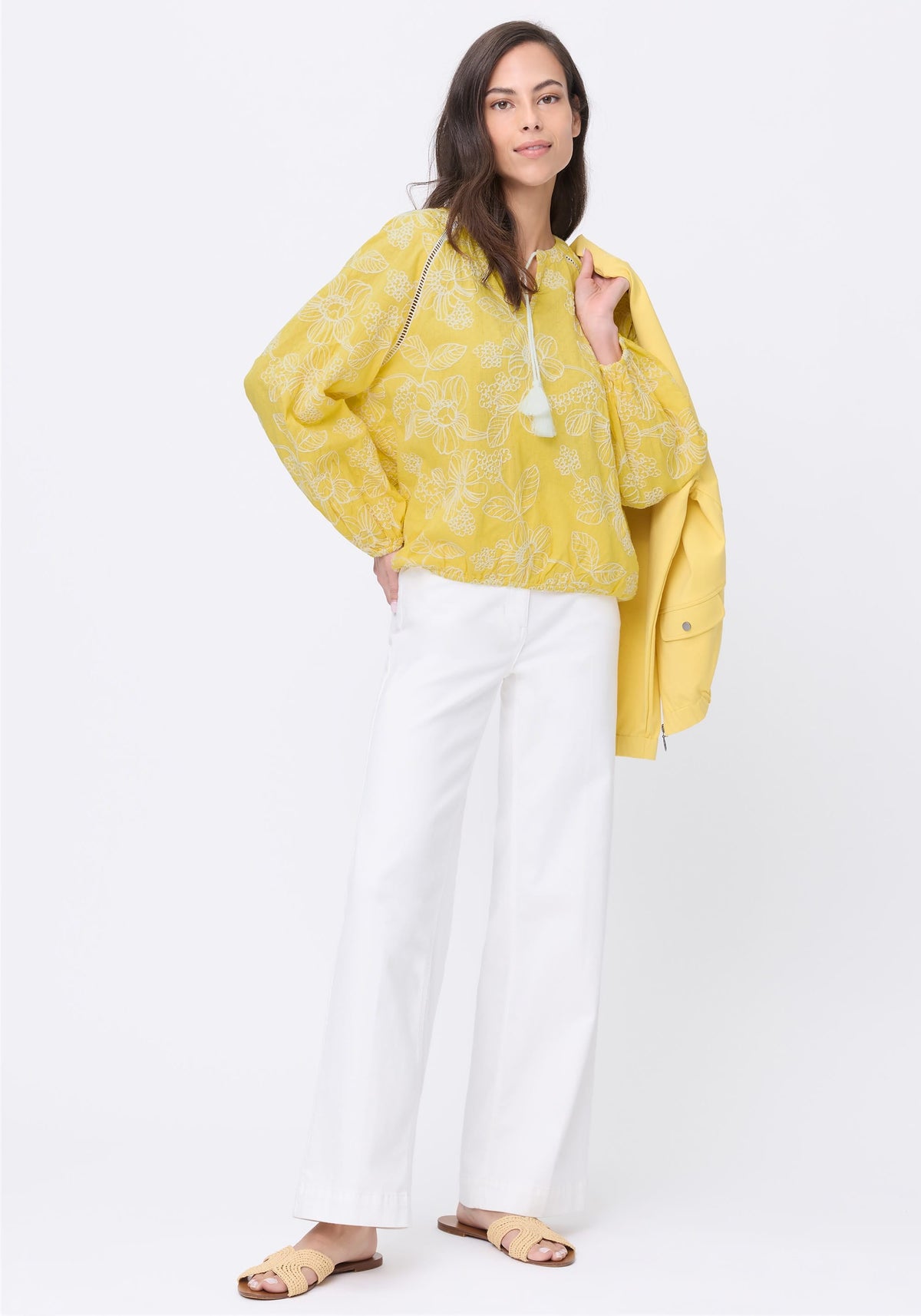 Blouse tunique brodée