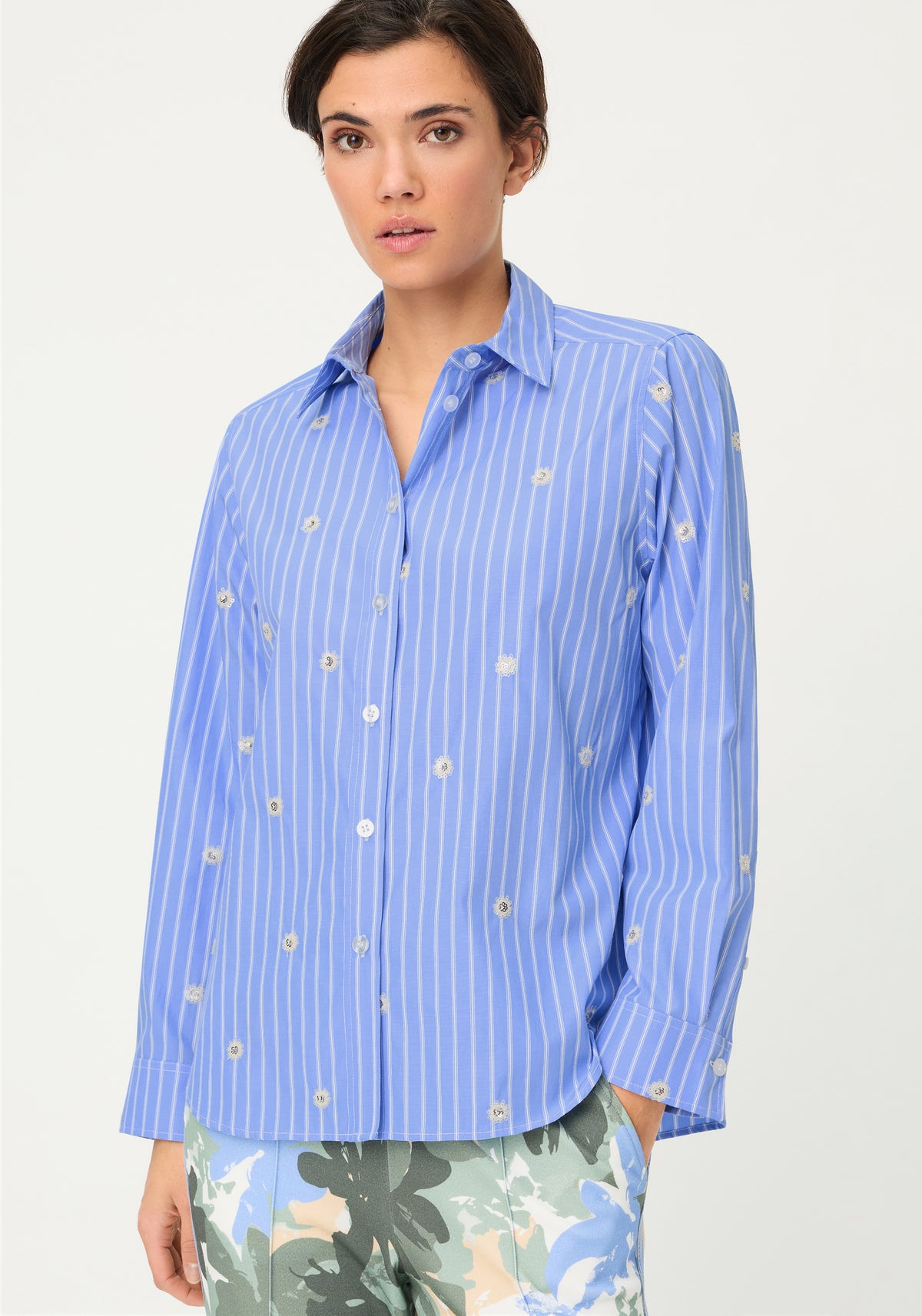 Embellished Stripe Shirt