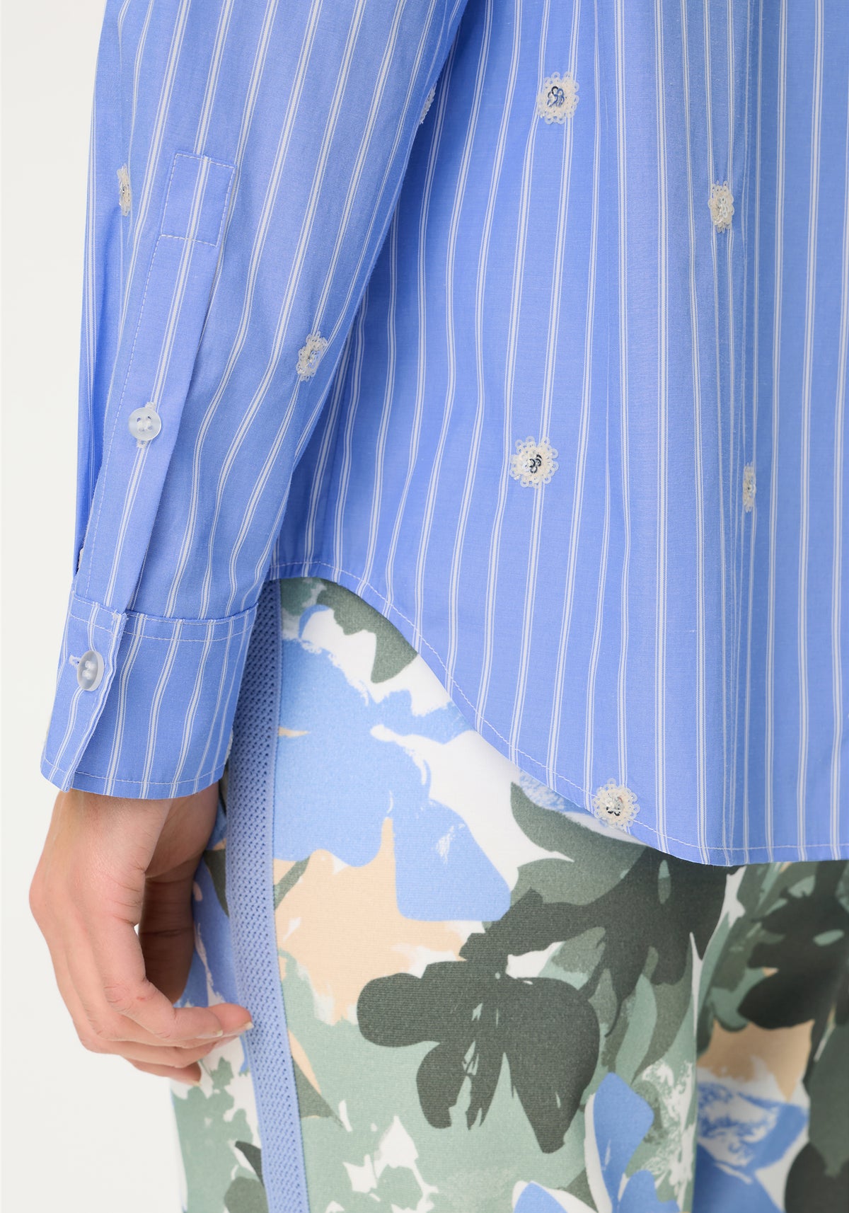 Embellished Stripe Shirt