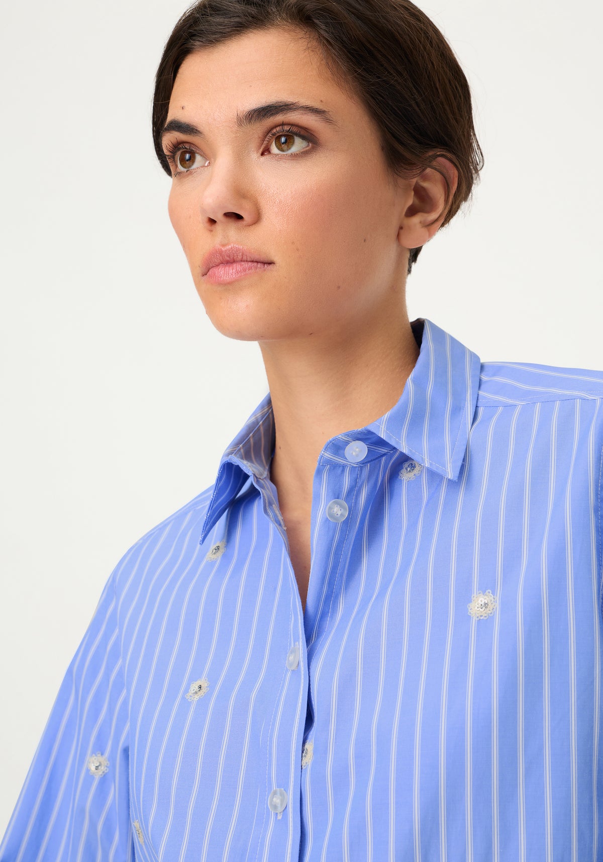 Embellished Stripe Shirt