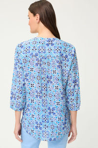 Chemise tunique à imprimé carreaux