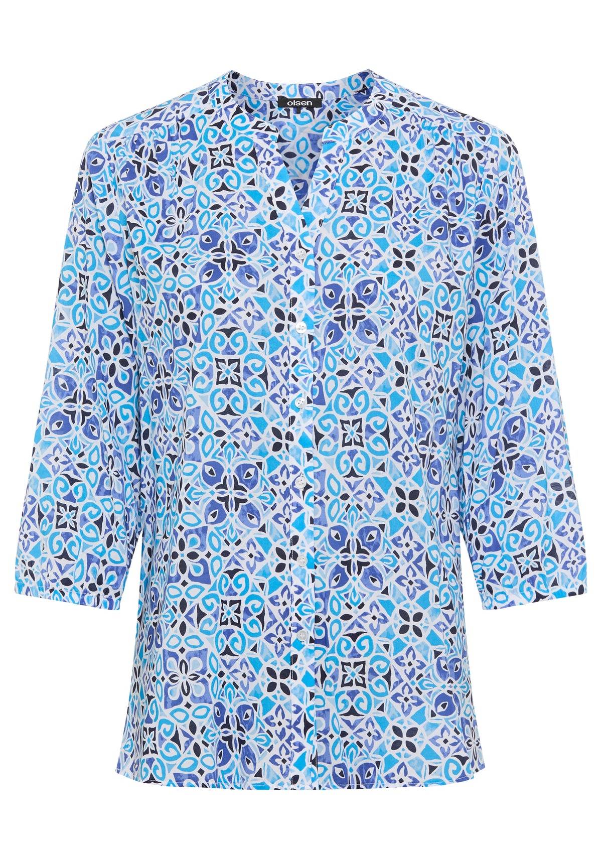 Chemise tunique à imprimé carreaux