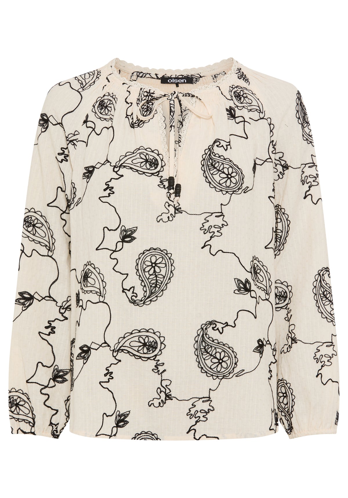 Blouse tunique brodée