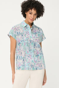 Italian Villa Print Shirt