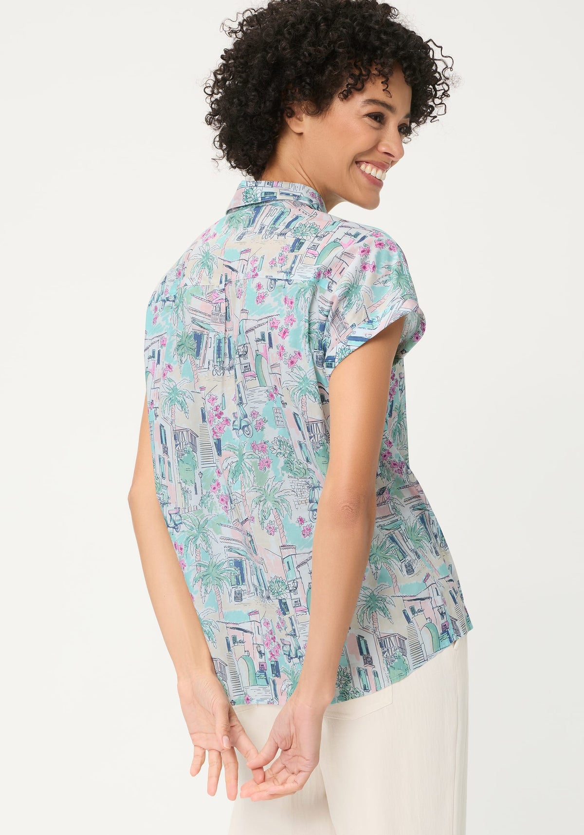 Italian Villa Print Shirt