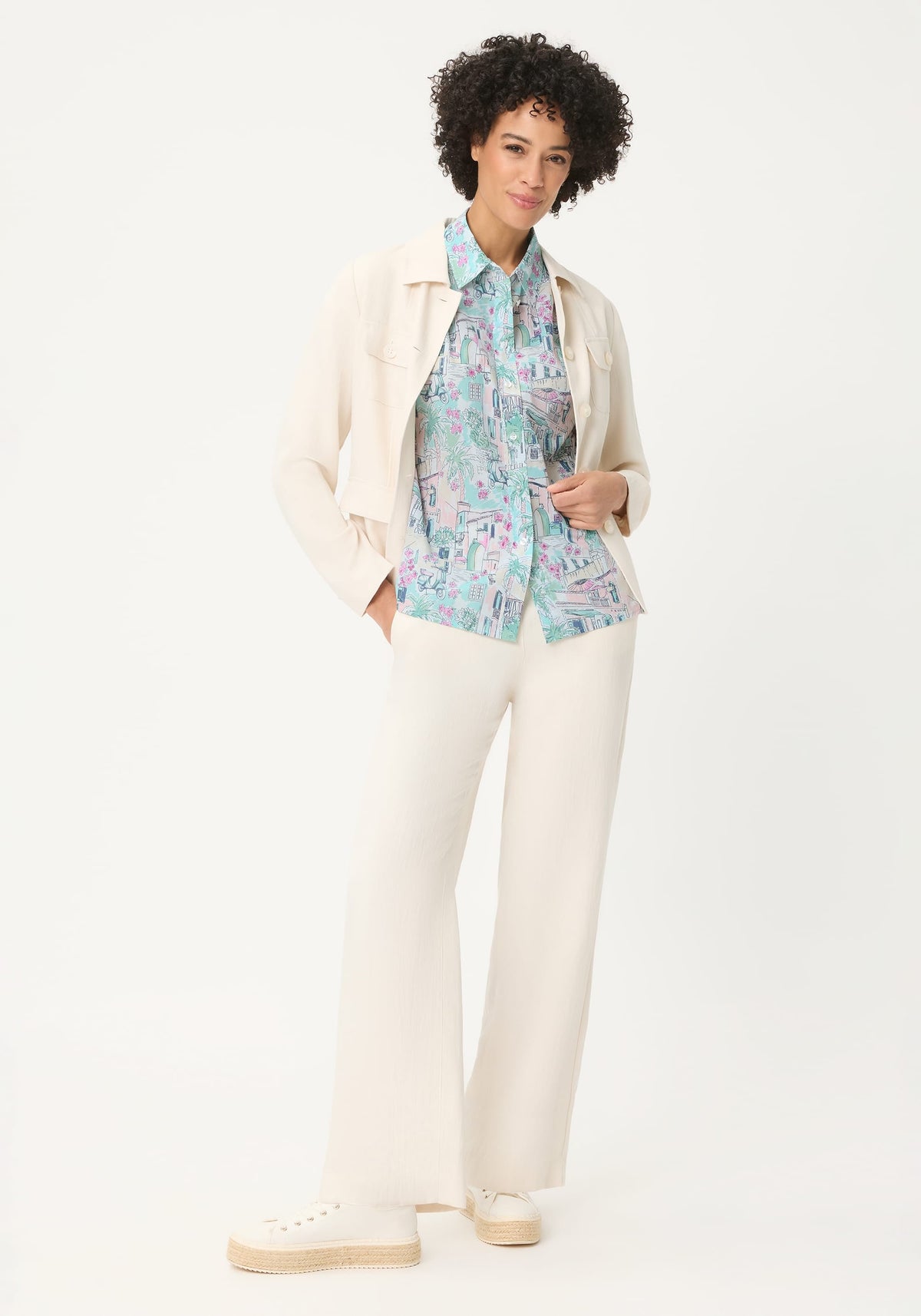 Italian Villa Print Shirt