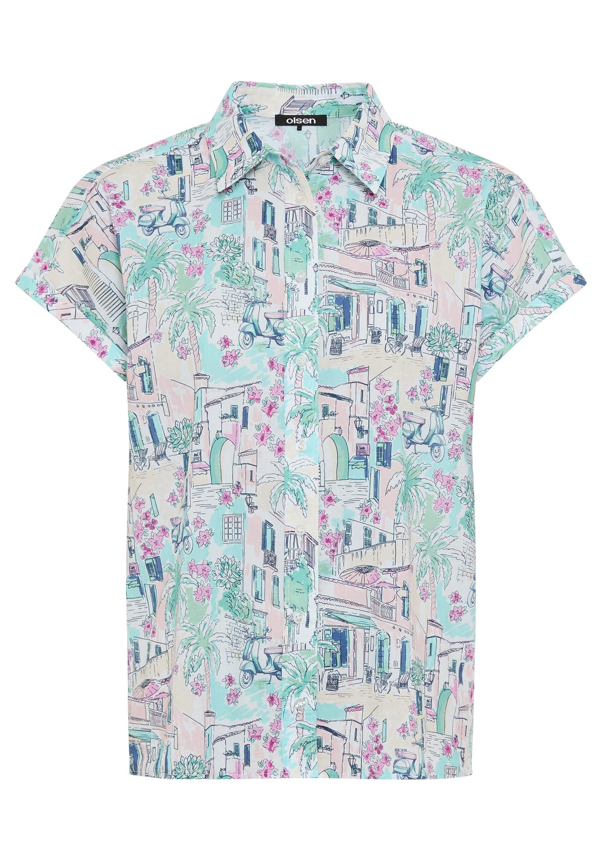 Italian Villa Print Shirt