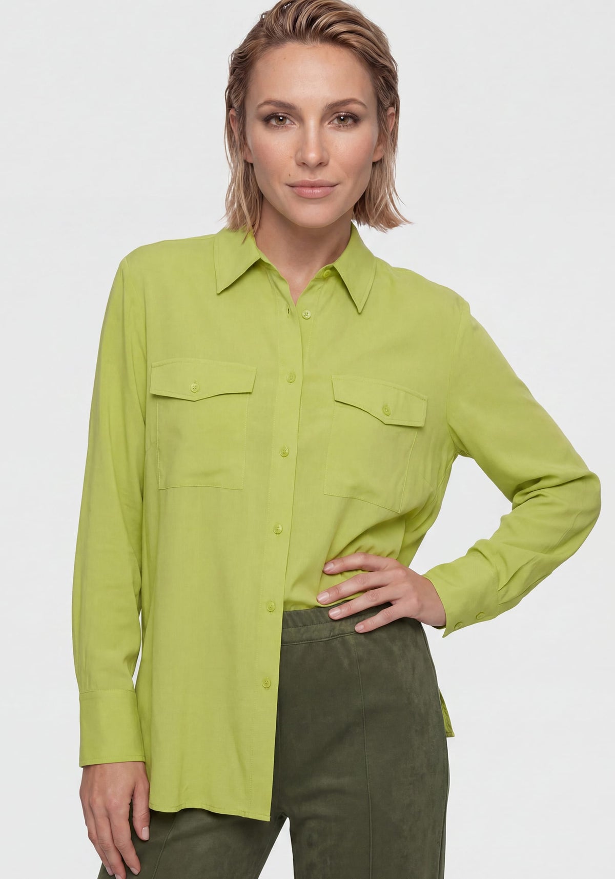Solid Patch Pocket Shirt