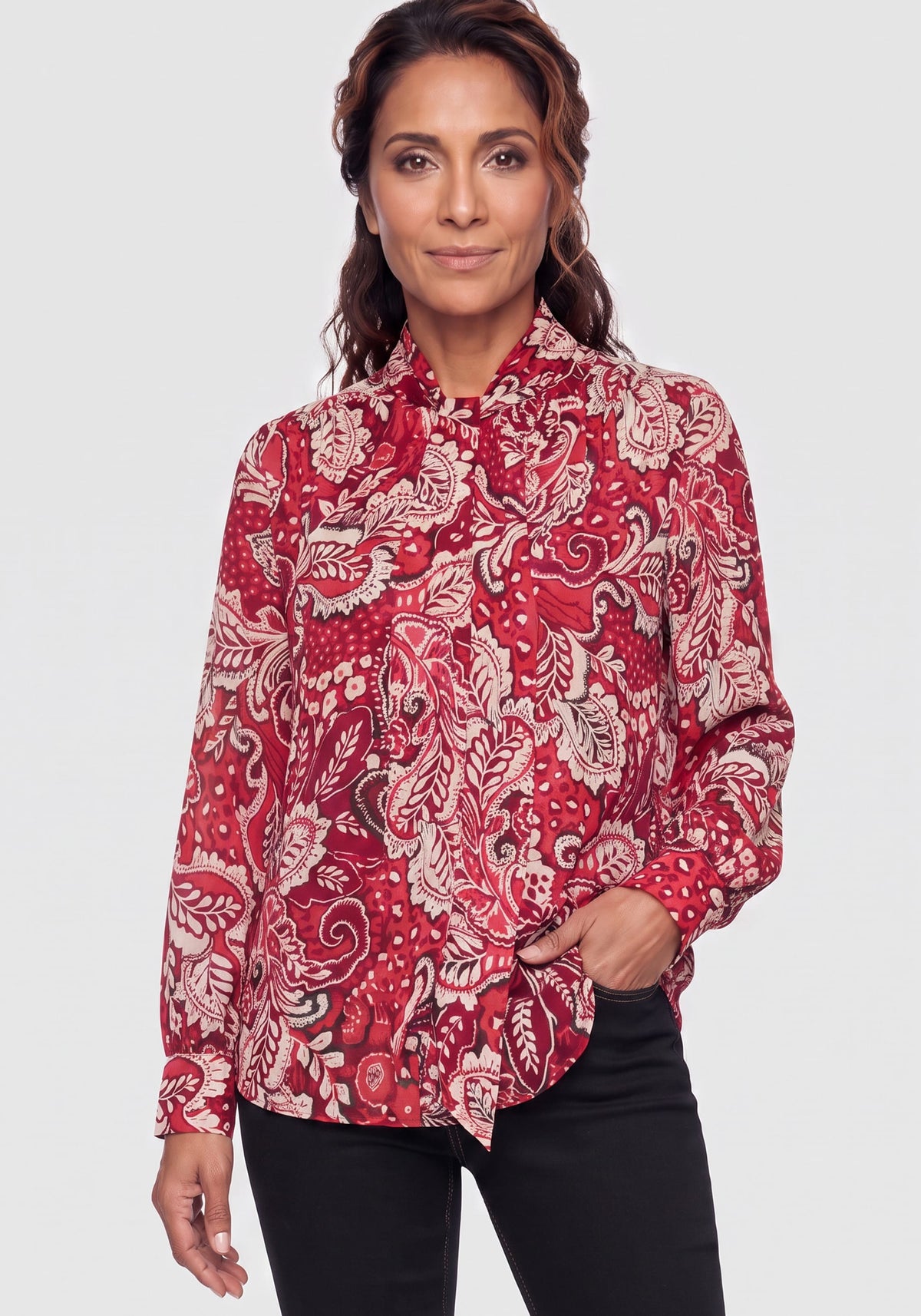 Chemisier à motifs Paisley