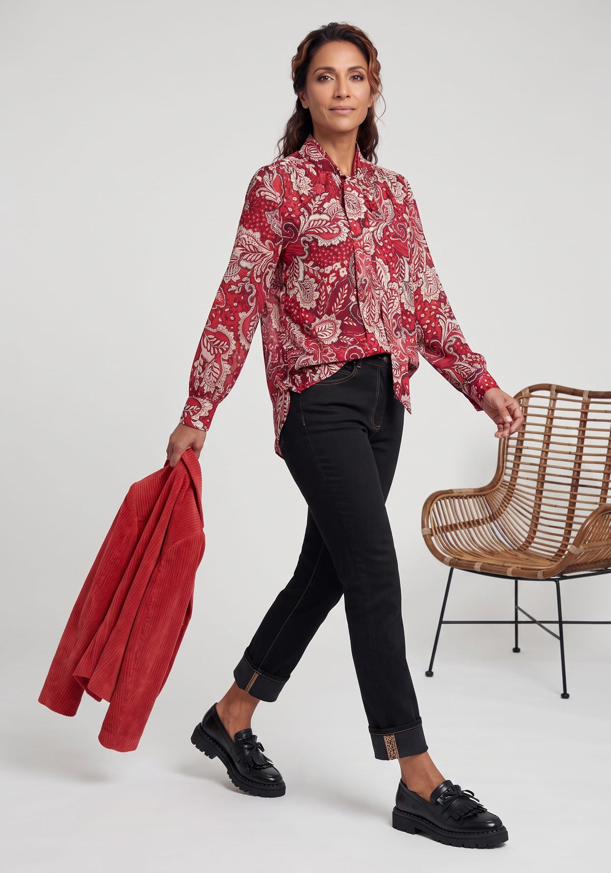 Chemisier à motifs Paisley