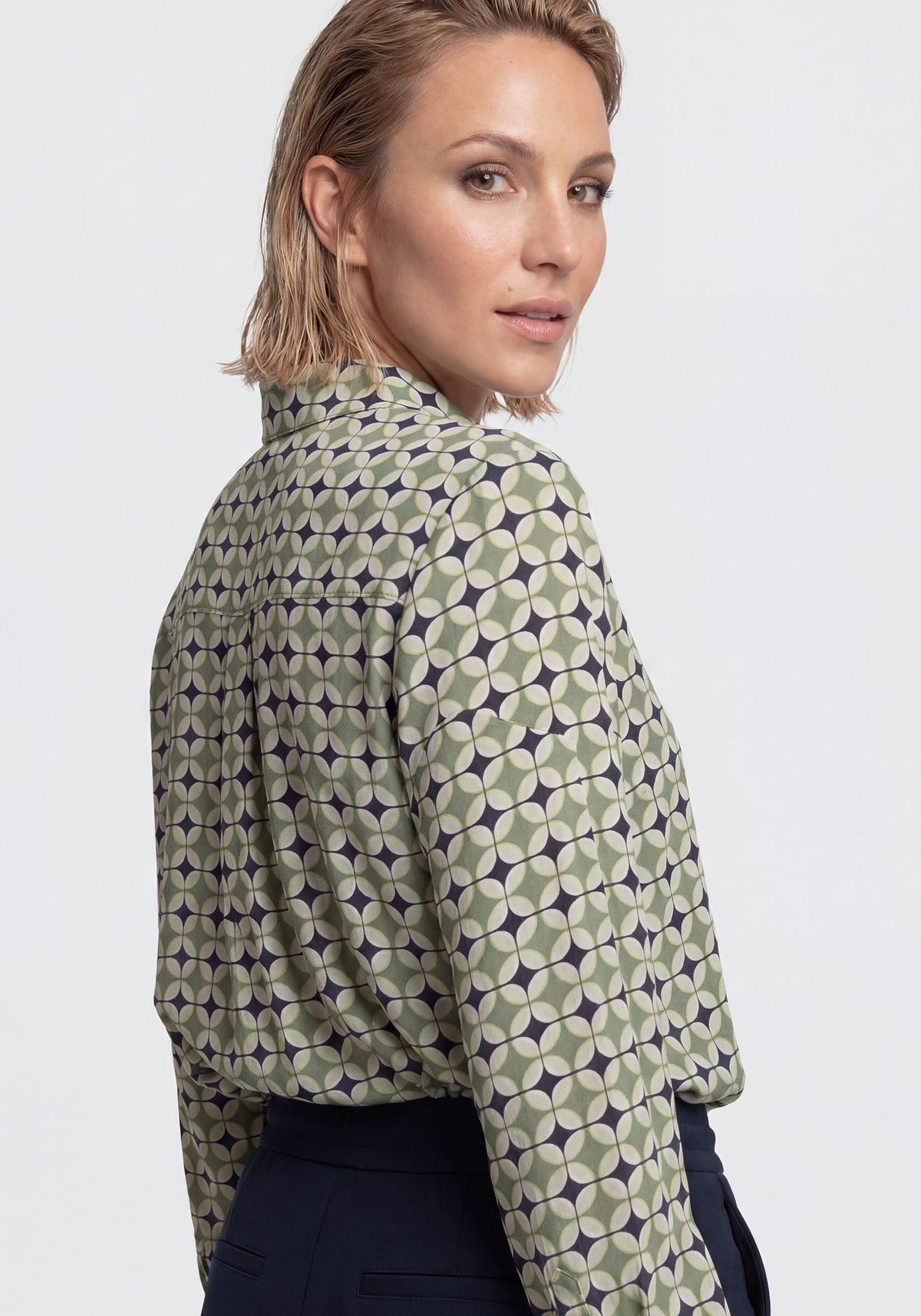 Retro Geo Print Shirt
