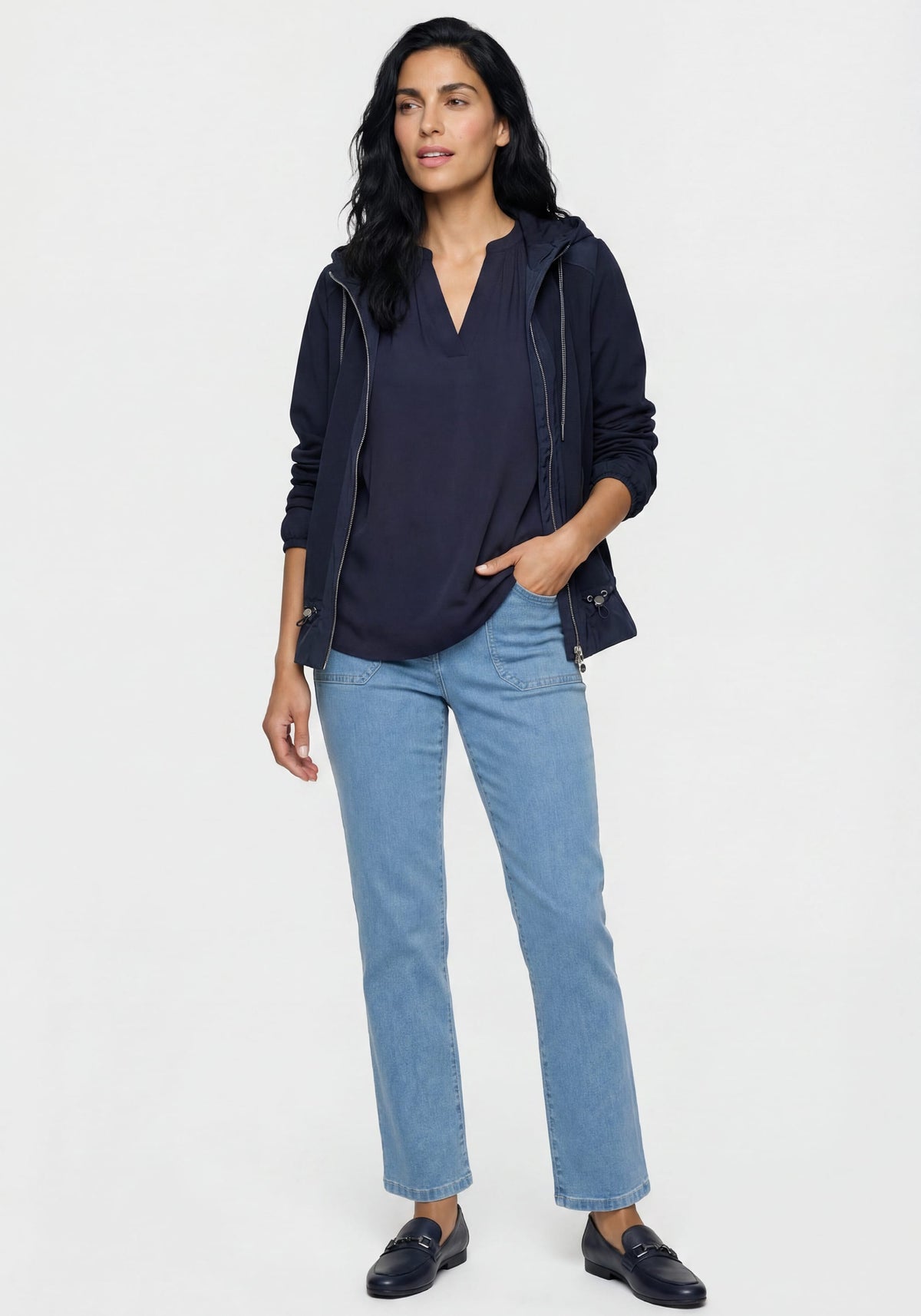 Solid Tunic Blouse