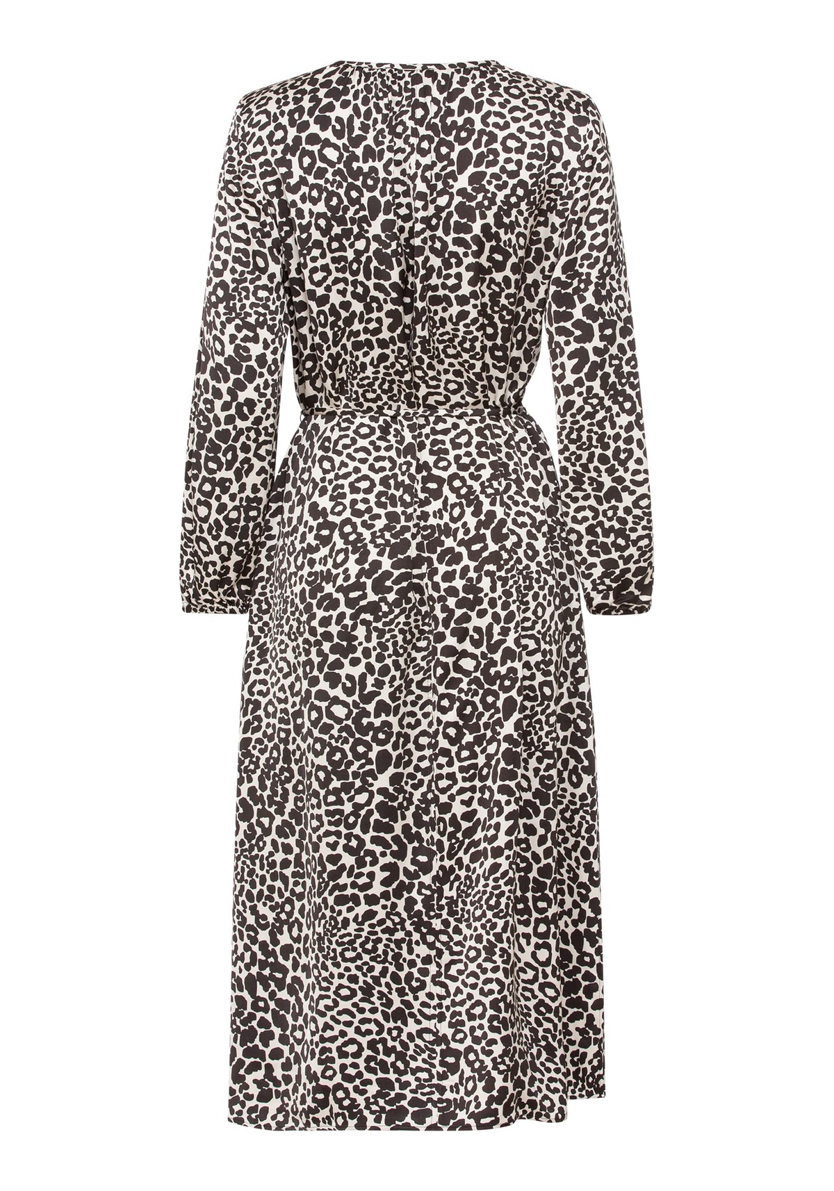 Satin Effect Leo Midi Dress