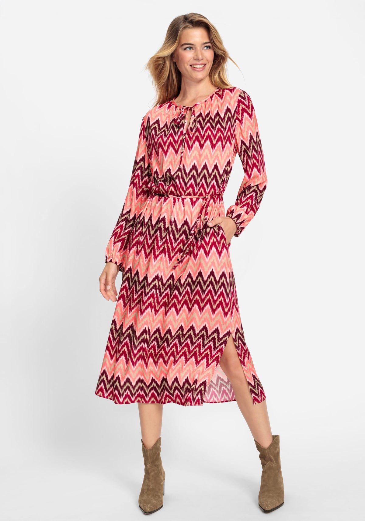 Chevron Midi Dress